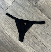 Thong Black w/ white & orange logo