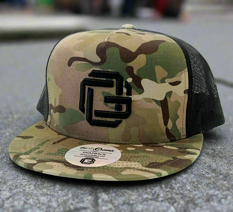 Multicam Monogram Snapback, Mesh Back hat