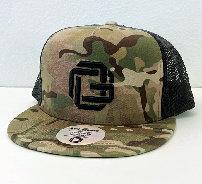 Multicam Monogram Snapback, Mesh Back – OnlyGroms