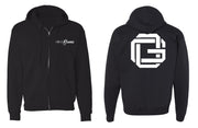 Monogram Zip Up Hoodie